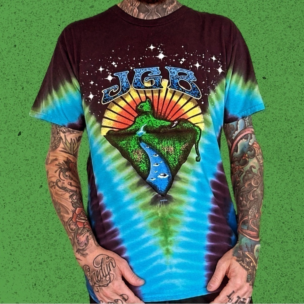 Jerry Garcia Band Grateful Dead tie dye t shirt men’s L tts